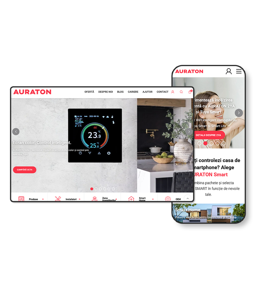 creare magazin online la cheie cu produse pentru case smart