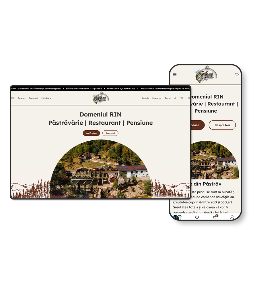 creare site de prezentare pastravaria rin