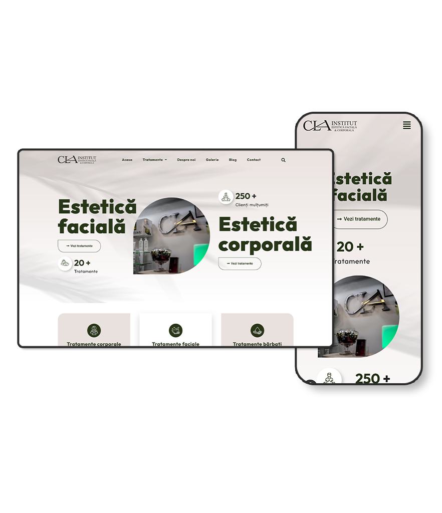 creare site web clinica estetica corporala