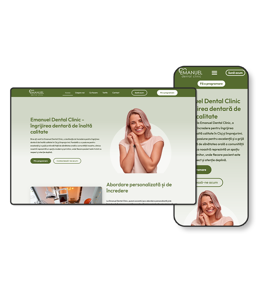 creare website clinica dentara cluj